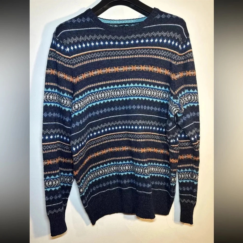 Fair Isle Western Aztec Knit Sweatshirt Sweater Size Large Retro Urban Pipeline
